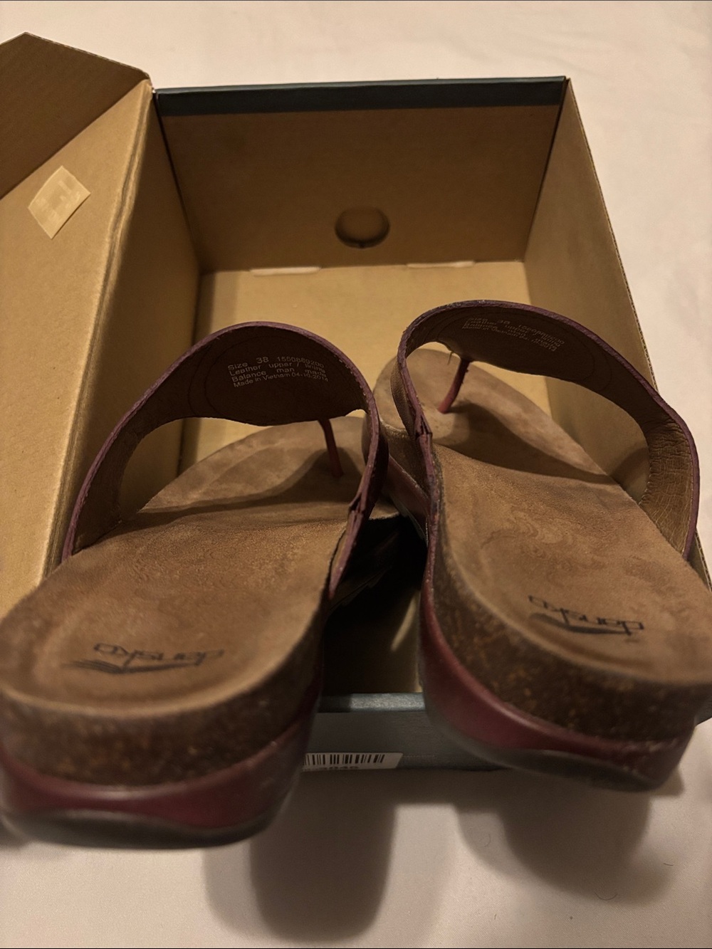 Dansko Priya Leather Sandal Size 38 - Picture 4 of 6